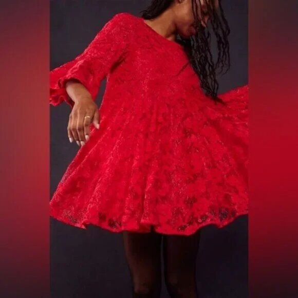 Free People Le Fleur Mini NWT Red Size XS - Picture 3 of 10